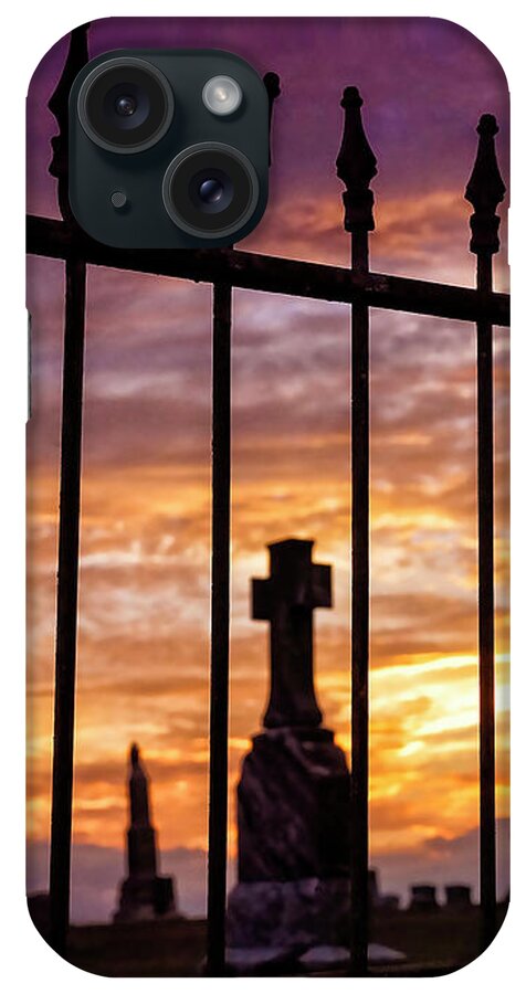 Texas Skies iPhone Case featuring the photograph Beyond the Gate by Dianna Lynn Walker