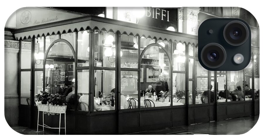 Biffi iPhone Case featuring the photograph Biffi Ristaurante, Milan by Nancy Ferrier