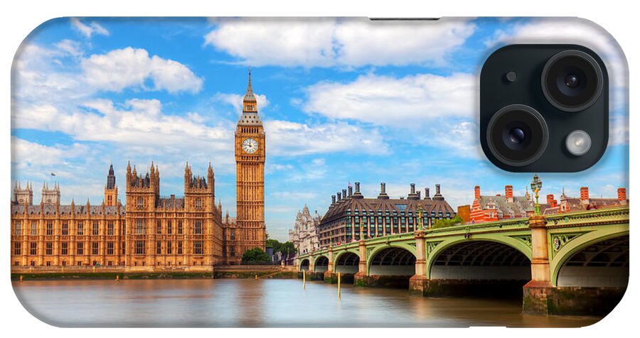 London iPhone Case featuring the photograph Big Ben, Westminster Bridge on River Thames in London, England, UK by Michal Bednarek