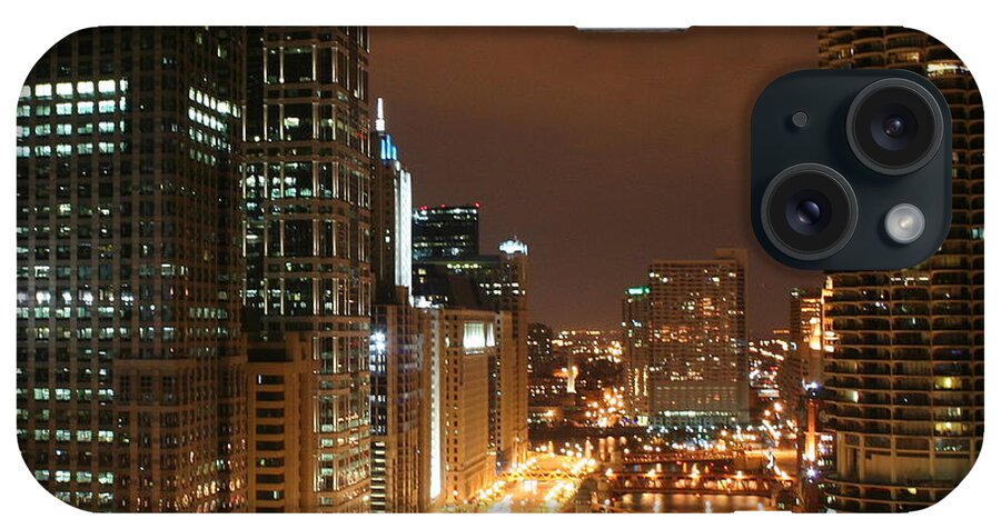 Cityscape iPhone Case featuring the photograph Big City Lights by Julie Lueders 