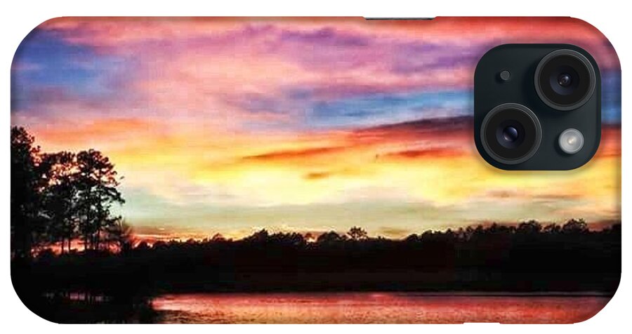  iPhone Case featuring the photograph Big Lake Sunset by Elizabeth Harllee