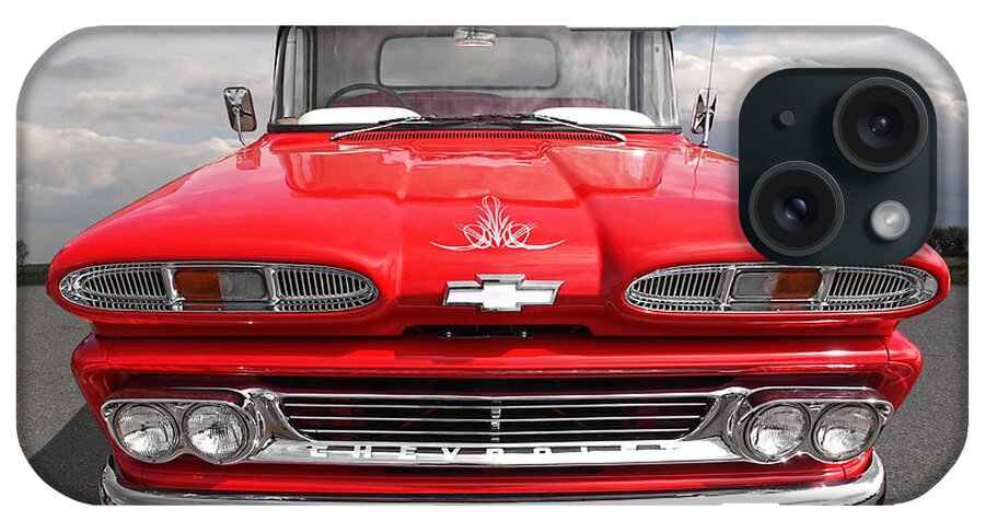 Chevrolet Truck iPhone Case featuring the photograph Big Red - 1960 Chevy by Gill Billington