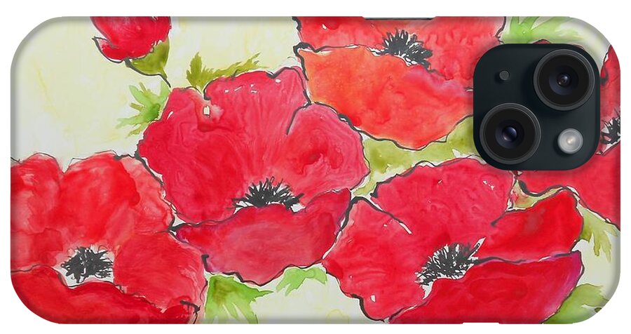 Red Flowers iPhone Case featuring the photograph Big Red 3 by Phiddy Webb