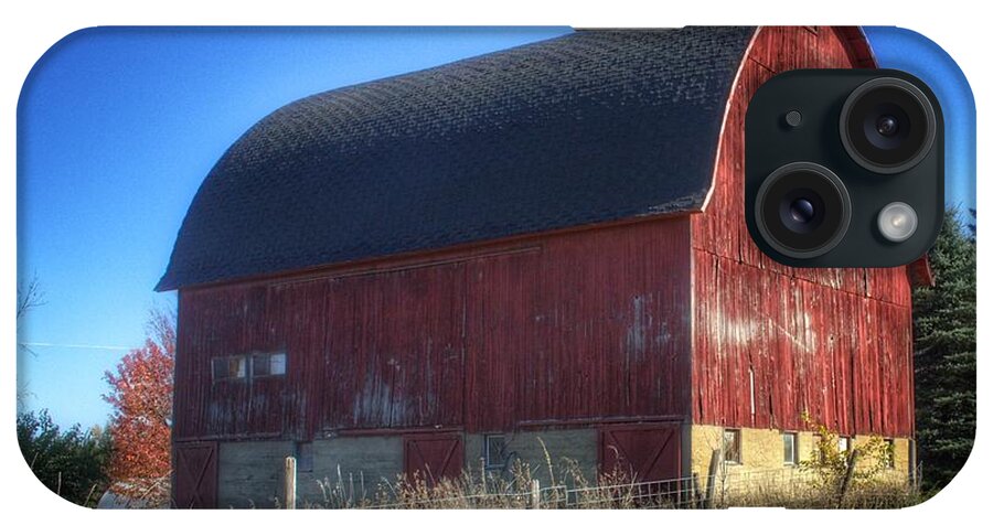 Barn iPhone Case featuring the photograph 0007 - Big Red VII by Sheryl L Sutter