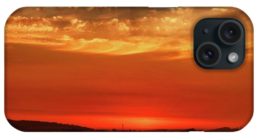 Sunset iPhone Case featuring the photograph Big Sky at the Estuary by Jeff Townsend