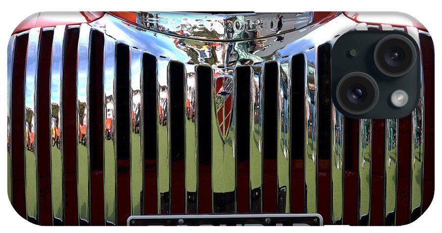 Bignbad iPhone Case featuring the photograph BIGNBAD Chevrolet Grille 01 by Rick Piper Photography
