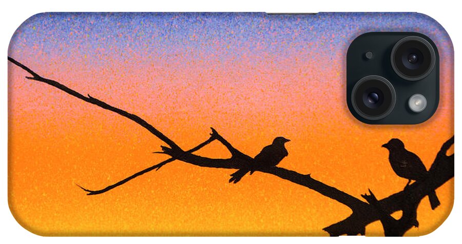 Birds iPhone Case featuring the painting Birds Eye View by Jack Malloch