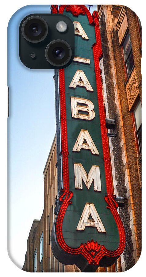 Birmingham iPhone Case featuring the photograph Birmingham Theater Sign by Michael Thomas