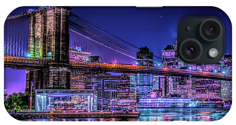 Brooklyn Bridge iPhone Case featuring the photograph BK Glow by Theodore Jones