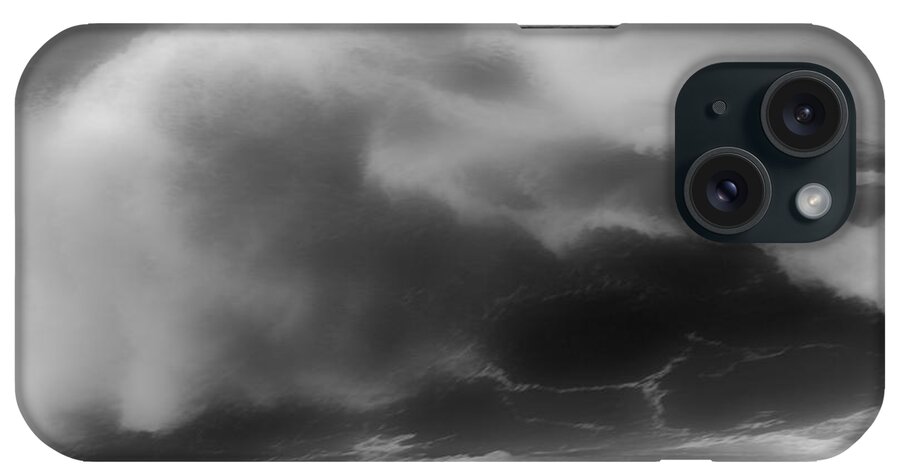 Black And White iPhone Case featuring the photograph Black And White Ocean Blur by Adam Jewell