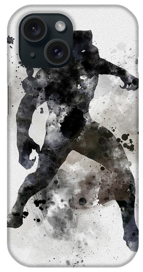 Black Panther iPhone Case featuring the mixed media Black Panther by My Inspiration