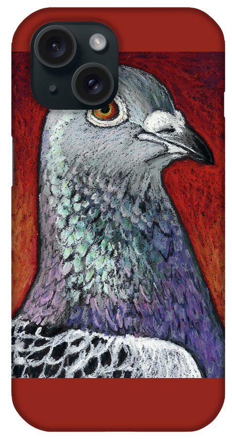 Racing Pigeon iPhone Case featuring the painting Blaze the Racing Pigeon by Ande Hall
