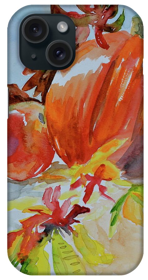 Pumpkin iPhone Case featuring the painting Blazing Autumn by Beverley Harper Tinsley