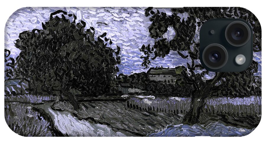 Post Modern iPhone Case featuring the digital art Blend 13 van Gogh by David Bridburg