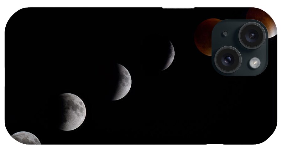  Moon iPhone Case featuring the photograph Blood Moon Lunar Eclipse by Robert Clifford