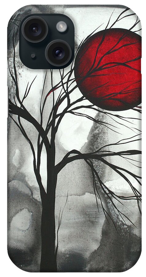 Huge iPhone Case featuring the painting Blood of the Moon 2 by MADART by Megan Aroon