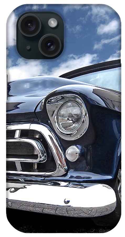Chevrolet Truck iPhone Case featuring the photograph Blue 57 Stepside Chevy by Gill Billington