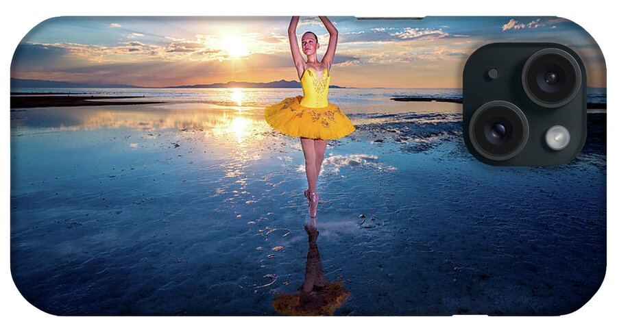 Ballerinaproject iPhone Case featuring the photograph Blue and Yellow 2 by Dave Koch