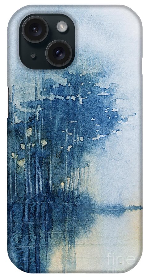 Blue Evening iPhone Case featuring the painting Blue Evening by Rebecca Davis