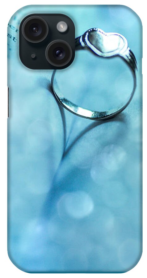 Book iPhone Case featuring the photograph Blue Heart by Martina Fagan