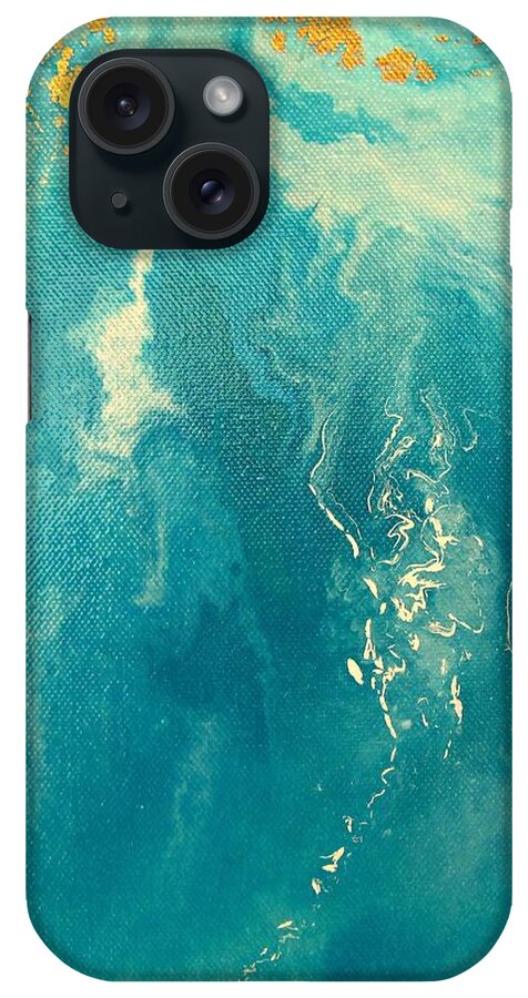 Blue Sky iPhone Case featuring the painting Blue Heaven by Mary Mirabal
