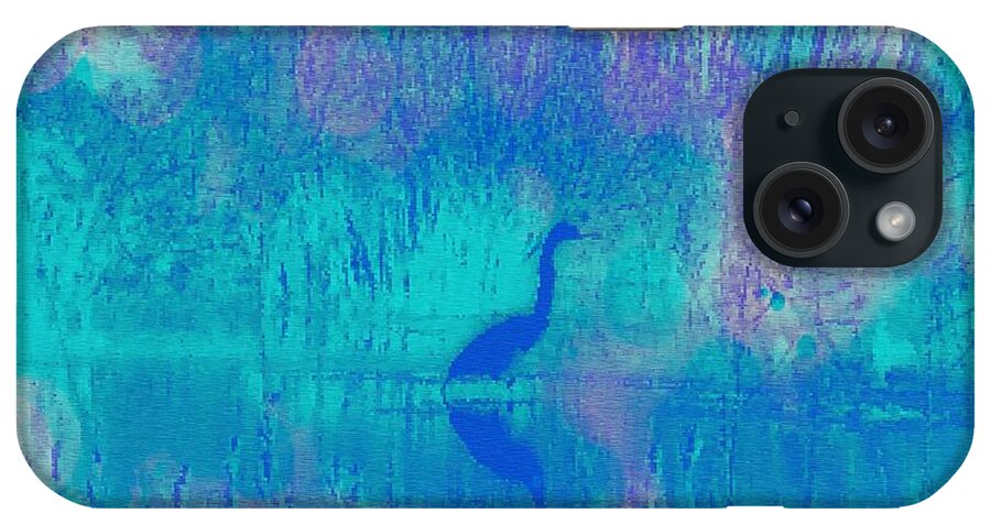Photographic Art iPhone Case featuring the photograph Blue Heron by Kathie Chicoine
