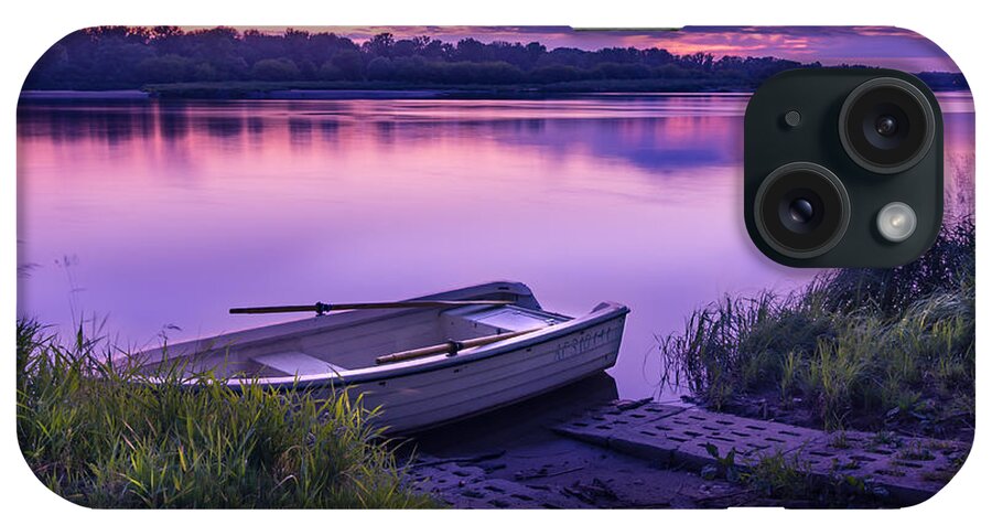 Europe iPhone Case featuring the photograph Blue hour on the Vistula river by Dmytro Korol