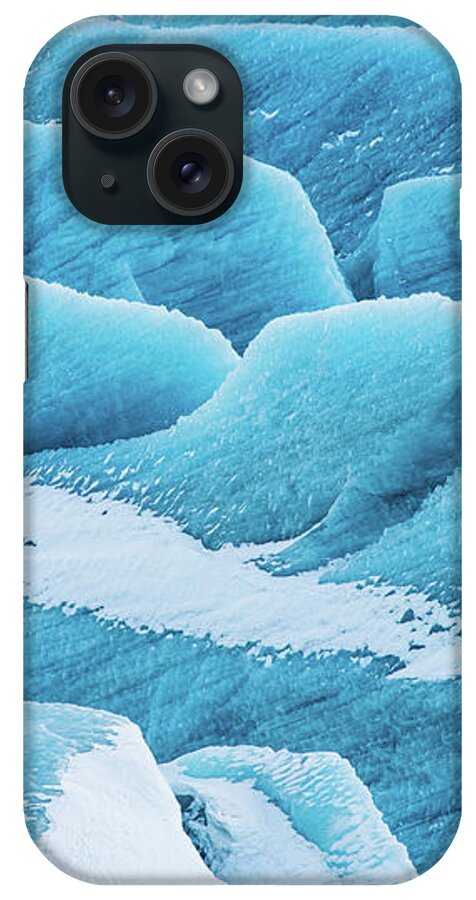 Ice iPhone Case featuring the photograph Blue ice Svinafellsjokull Glacier Iceland by Matthias Hauser