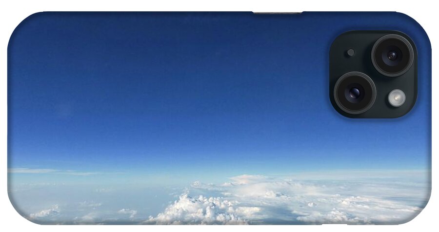 Sky iPhone Case featuring the photograph Blue in the Sky by Amalia Suruceanu