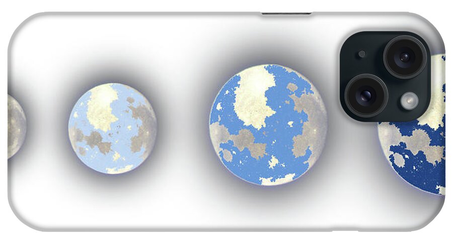Moon iPhone Case featuring the photograph Blue Moon Transition by Jerry Griffin