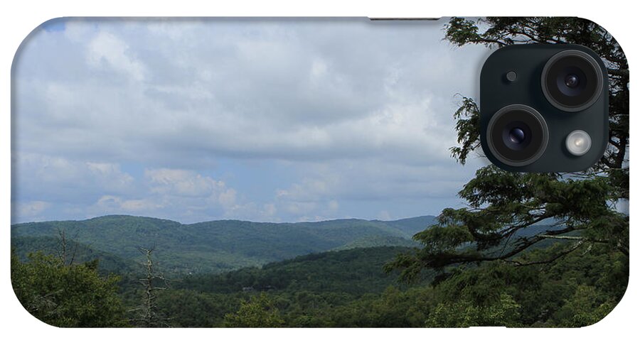 Blue Ridge Mountain iPhone Case featuring the photograph Blue Ridge Mountain Overlook by Karen Ruhl