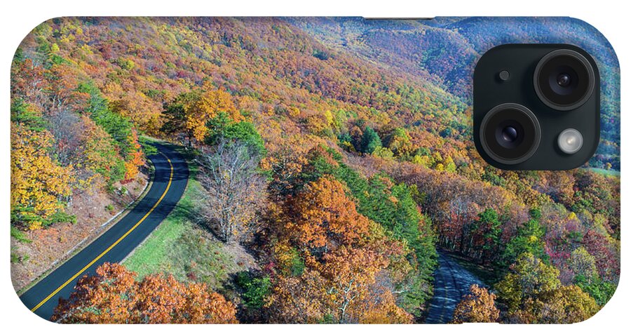 Blue Ridge Parkway iPhone Case featuring the photograph Blue Ridge Parkway Fall Colors 3 by Star City SkyCams