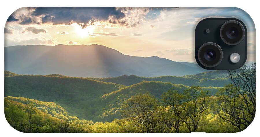 Mountains iPhone Case featuring the photograph Blue Ridge Parkway NC A Mother's Light by Robert Stephens