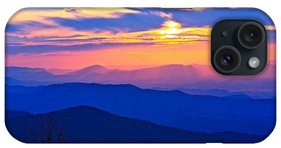 Blue Ridge Parkway iPhone Case featuring the photograph Blue Ridge Parkway Sunset, VA by The James Roney Collection