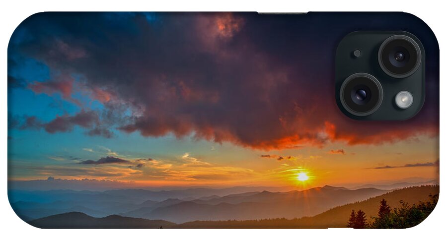 Asheville iPhone Case featuring the photograph Blue Ridge Sunset by Joye Ardyn Durham