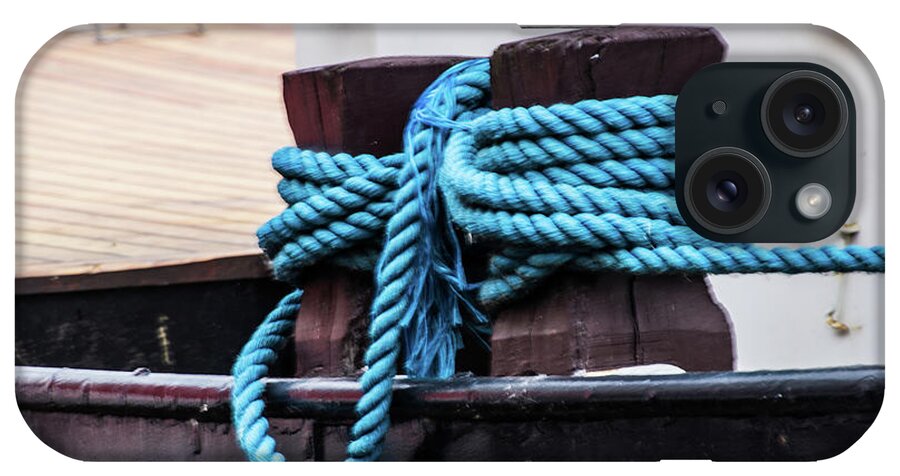 Copenhagen iPhone Case featuring the photograph Blue rope by Agnes Caruso