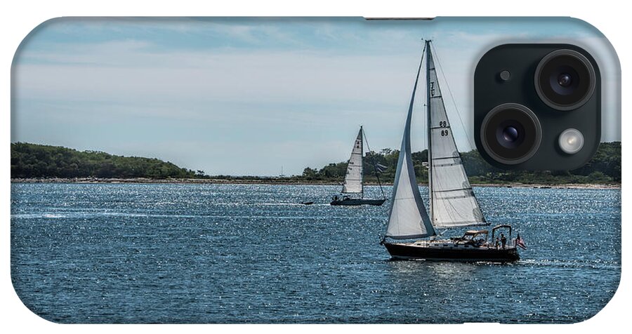 Sailboat iPhone Case featuring the photograph Blue skies Sailing by Roni Chastain