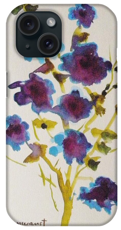 Blue Spring iPhone Case featuring the drawing Blue Spring by John Williams