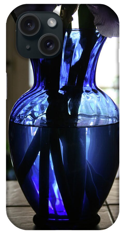 Vase iPhone Case featuring the photograph Blue vase by Marna Edwards Flavell