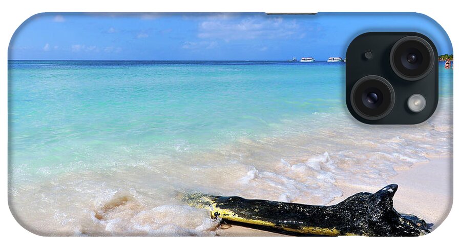 Caribbean iPhone Case featuring the photograph Blue Water and White Sand by Joel Thai