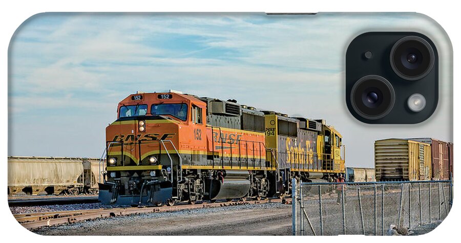 Atsf194 iPhone Case featuring the photograph BNSF152 and ATSF194 1 by Jim Thompson