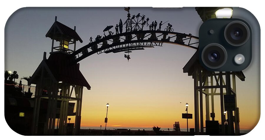 Boardwalk iPhone Case featuring the photograph Boardwalk Arch at Dawn by Robert Banach