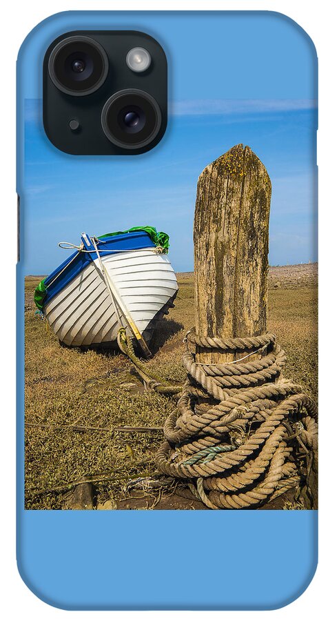 Boat iPhone Case featuring the photograph Boat at Porlock Weir. by John Paul Cullen