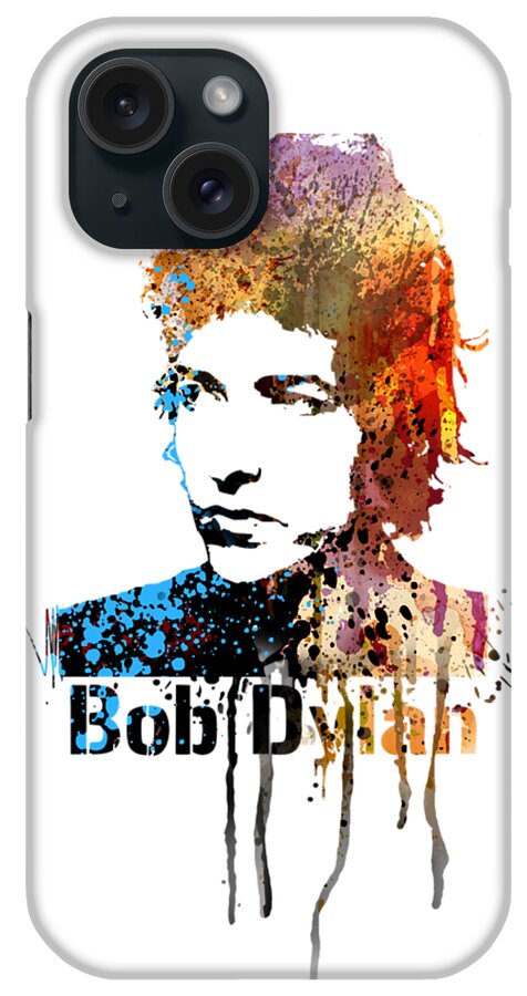 Bob Dylan iPhone Case featuring the painting Bob Dylan by Art Popop
