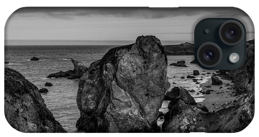 Bodega Bay iPhone Case featuring the photograph Bodega Bay Rock Formation by Bruce Bottomley