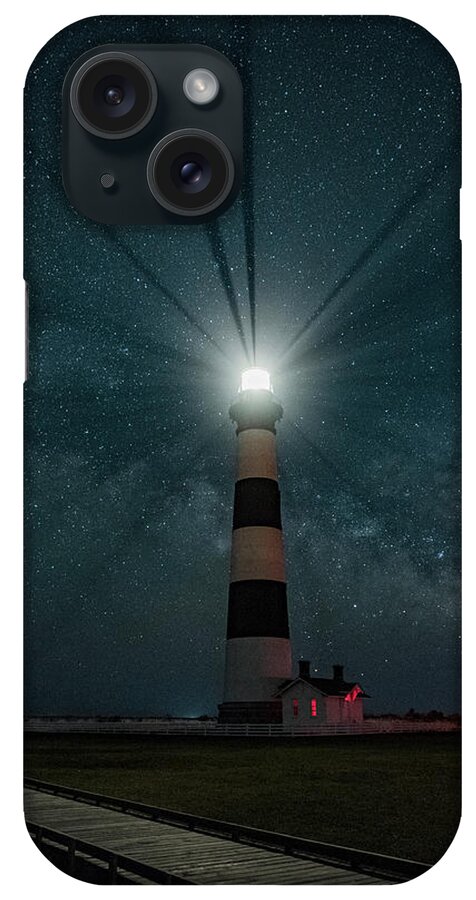 Milkyway iPhone Case featuring the photograph Bodie Island MilkyWay by Erika Fawcett
