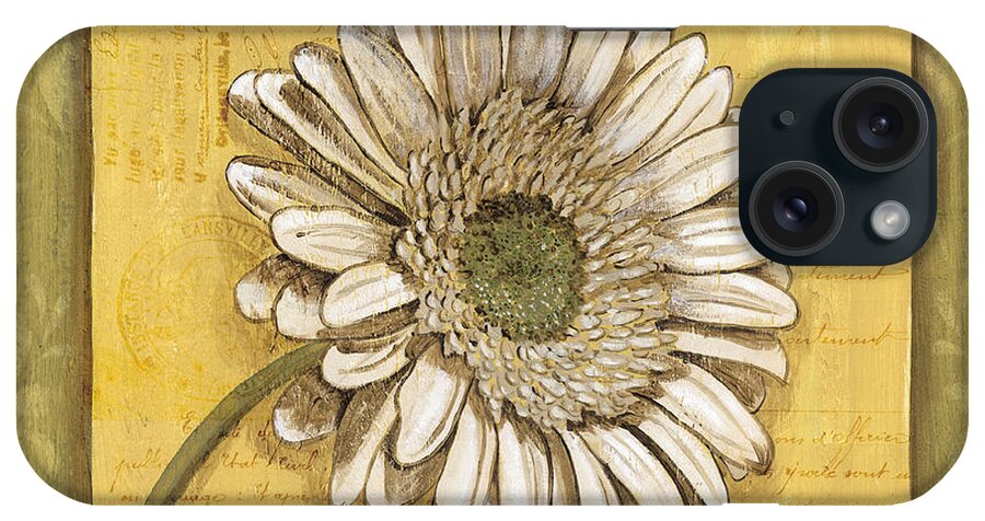 Daisy iPhone Case featuring the painting Bohemian Daisy 1 by Debbie DeWitt