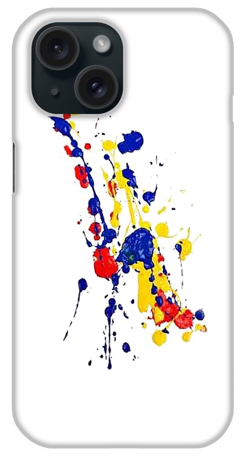 Splatter iPhone Case featuring the painting Boink T-shirt by Herb Strobino