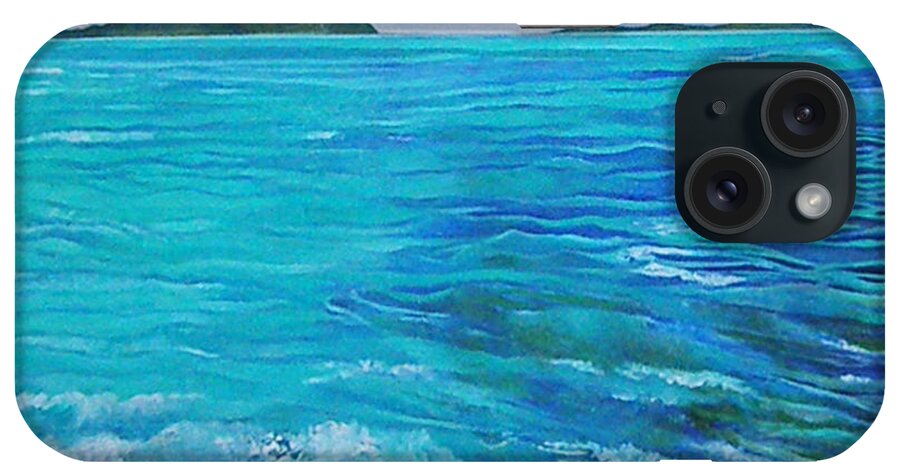  Bora Bora iPhone Case featuring the painting Bora Bora by Kandy Cross