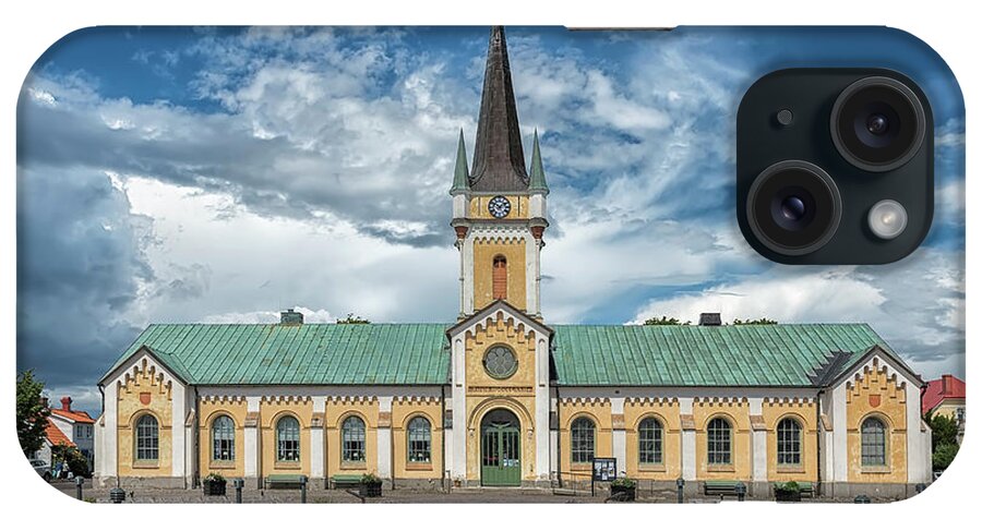 Old iPhone Case featuring the photograph Borgholm Church in Sweden by Antony McAulay